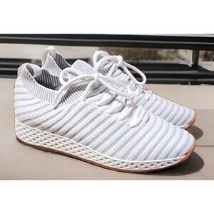 URBAN SPORT By J/Slides OPY White/Lt Grey KNIT Women's Size 7M Athletic Shoe